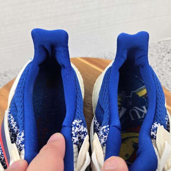 Adidas Mens 10 Ultra Boost 1.0 Kansas Jayhawks Blue White Gym Running Shoe main image 8